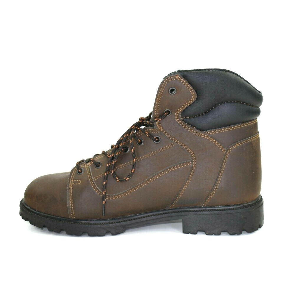 Brahma Rambler Men's Brown Steel‎ Toe Work Boots Lace Up Size 12 - Picture 6 of 12